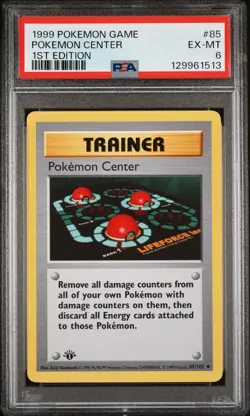 1999 Pokemon Base Basic 1st Edition Pokemon Center 85 PSA 6 EXCELLENT-MINT - Image 1