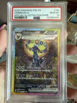 PSA 10 BEAUTIFUL UMBREON EX 161/131 - PRISMATIC EVOLUTIONS |Pokemon TCG - Image 5