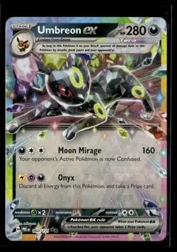 Pokemon TCG Umbreon ex 060/131 Ultra Rare Prismatic Evolutions NM - Image 1