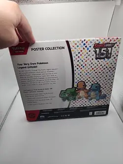 Pokemon TCG: Scarlet & Violet 151 Poster Collection Box - 3 Packs NEW SEALED 820650853166 - Image 5