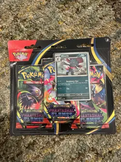 Pokemon Phantasmal Flames - Weavile 3-Pack Booster Blister Factory Sealed - Image 1