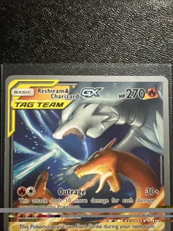Charizard & Reshiram GX 20/214 World Champion Fire Box 2019 Pokemon Promo - Image 2