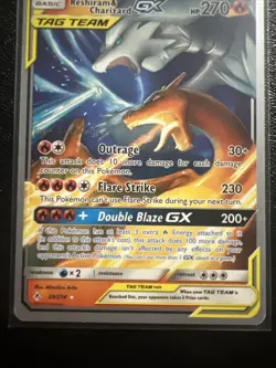 Charizard & Reshiram GX 20/214 World Champion Fire Box 2019 Pokemon Promo - Image 3