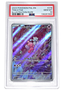 Pokemon Paldea Evolved ~ TINKATINK ~ PSA 10 ~ Illustration Rare 216/193 - Image 1