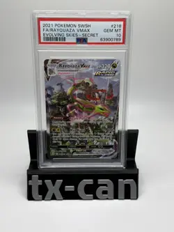 Pokemon TCG: Rayquaza VMAX 218/203 Alt Art Evolving Skies GEM MINT PSA 10 - Image 1