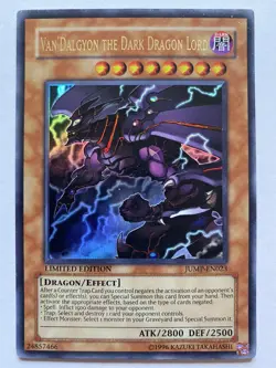 Yu-Gi-Oh! TCG Van'Dalgyon The Dark Dragon Lord JUMP-EN023 Limited Edition - RARE - Image 1