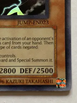 Yu-Gi-Oh! TCG Van'Dalgyon The Dark Dragon Lord JUMP-EN023 Limited Edition - RARE - Image 3