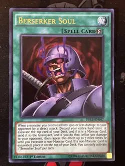 Berserker Soul DRL3-EN047 1st Edition Ultra Rare LP - Image 2