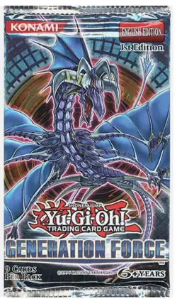 YuGiOh! TCG Generation Force Booster Pack (1st Edition) English Factory Sealed - Image 1