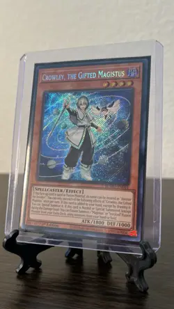 Yu-Gi-Oh! Crowley, the Gifted Magistus, Secret Rare, BLMM-EN044 - Image 2