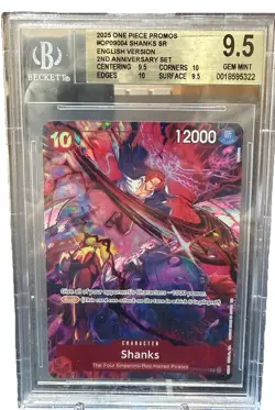 One Piece TCG Shanks OP09-004 2nd Anniversary Set English BGS 9.5 Gem Mint - Image 1