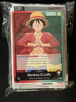 One Piece CCG Monkey.D.Luffy Pre Errata Demo Deck Sealed English - Image 1