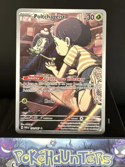 Pokemon Card Poltchageist 171/167 Twilight Masquerade Illustration Near Mint - Image 1