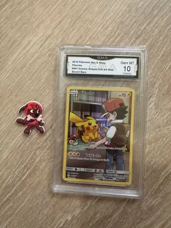 GMA 10 Pikachu Secret 241/236 Sun Moon Cosmic Eclipse Pokemon Card - Image 1