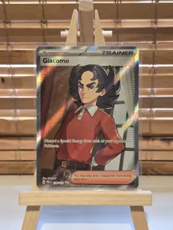 Pokemon TCG Prismatic Evolutions Giacomo Full Art Trainer Card 138/131 - Image 1