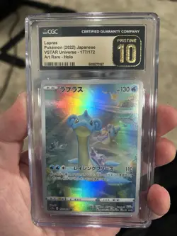 Pokemon TCG Graded Card Lot Set of 6 NM/M PSA CGC Charizard, Lapras, Clefairy Et - Image 3