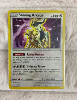 Pokemon TCG Card Shining Arceus 57/73 Shining Legends NM - Image 1