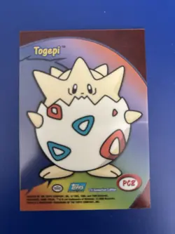 2000 TOPPS POKEMON TV ANIMATION CLEAR CARDS PC8 TOGEPI - Image 1