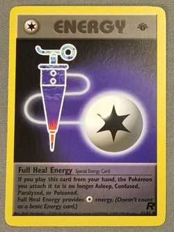 NM - Full Heal Energy - 81/82 - 1st Edition - Team Rocket - Pokemon Card - Image 1