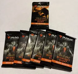 Magic The Gathering Innistrad Midnight Hunt 1 Set Booster 6 Draft Booster Packs - Image 1