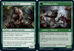 Wolfkin Outcast // Wedding Crasher Light Play, English Magic the Gathering MTG I - Image 1