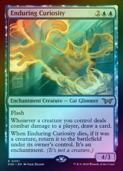 MTG - Enduring Curiosity - Promo - DSK 51 - Foil - NM - Image 1