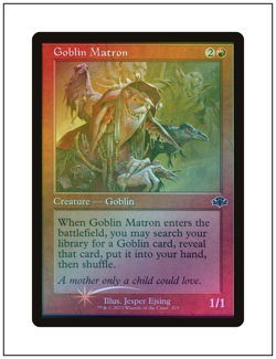 1x Goblin Matron, Retro Frame Foil, Dominaria Remastered, Magic MTG NM - Image 1