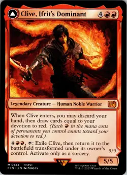 MTG Clive, Ifrit's Dominant Near Mint Final Fantasy FIN Mythic #133 - Image 1