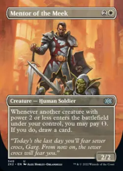 3x Mentor of the Meek x3 (Borderless) - Double Masters 2022 (2X2) - Image 1