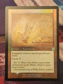 MTG BRO - Swiftfoot Boots - Schematic Retro Foil NM - Image 1