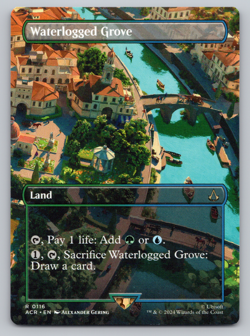Waterlogged Grove Borderless - MTG - Assassin's Creed Universes Beyond - Image 1