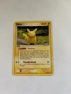 2005 Pokemon EX Delta Species Ditto (Pikachu) 63/113 Vintage Rare TCG 🔥 - Image 1