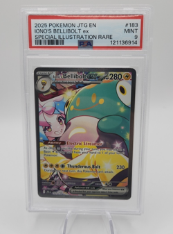 Pokemon TCG Ionos Bellibolt EX 183/159 SIR Journey Together PSA 9 MINT - Image 1