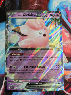 Pokemon TCG Lillie's Clefairy EX 56/159 Journey Together 2025 NM EN - Image 1