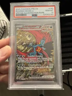 2025 POKEMON PRE EN-PRISMATIC EVOLUTIONS #162 ROARING MOON EX PSA 10 - Image 2