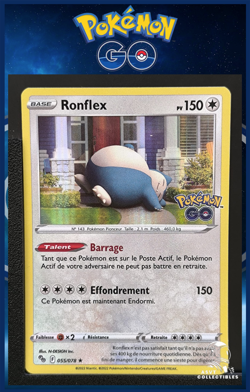 Carte Pokemon Ronflex 055/078 Holo EB10.5 Pokemon Go FR - Image 1