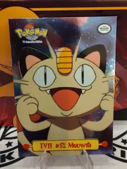 Pokemon TV11 #52 Meowth FOIL - Topps TV Animation 1999 - Image 1