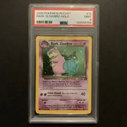 Pokemon TCG: Dark Slowbro 12/82 Team Rocket WoTC Holo Rare PSA 9 MINT - Image 1