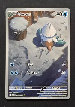 Snover 140/132 Illustration Rare IR Pokemon Mega Evolution Full Art Holo NM/M+ - Image 1