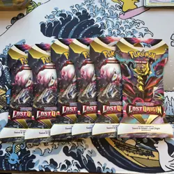 Lost Origin Sleeved Booster Packs X6 - Pokemon TCG - IN HAND - Image 1