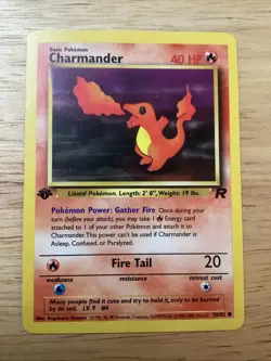 Charmander 50/82 1st Edition Team Rocket 2000 Pokemon TCG WIZARDS OF THE COAST - Image 1
