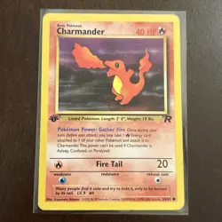 Pokemon TCG Charmander Team Rocket 1st Edition 50/82 LP/NM - Image 1
