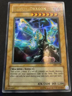 Yugioh Barrel Dragon MRD-126 Ultra Rare Unlimited Damaged - Image 1