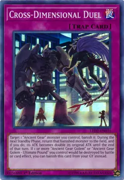 Cross-Dimensional Duel - LED2-EN033 - Super Rare - 1st Edition Near Mint Yugioh - Image 1