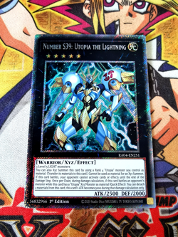 Number S39: Utopia the Lightning ra04-en251 (NEW) Platinum-Secret Yu-Gi-Oh - Image 1