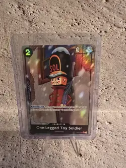 One Piece TCG One-Legged Toy Soldier OP05-081(Prb01) Alt Art Eng Nm - Image 1