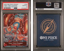 2023 ONE PIECE PROMOS #006 TONY TONY CHOPPER 3 ON 3 CUP-TOP PRIZE PSA 10 - Image 1