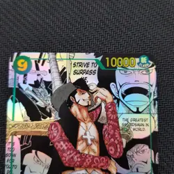 One Piece TCG Azure's Seas Seven Dracule Mihawk OP14-119 SEC Manga (English) - Image 4