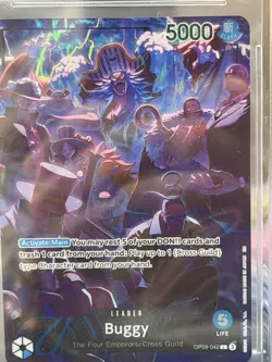One Piece Buggy Leader OP09-042 2nd Anniversary BGS 9.5 Gem Mint - Image 2