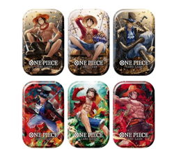 One Piece Vol.1 Asian Limited Card Game Mini tin Pack Set Set of 6 Mini Tins NEW - Image 1